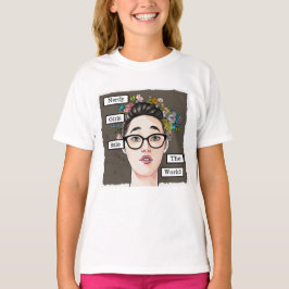 Nerdy meisjes heersen over de wereld t-shirt