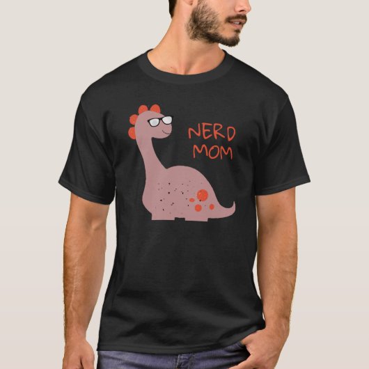 Nerdy moeder Nerd moeder koelste moeder ooit T-shirt (Voorkant)