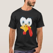 Nerdy opa Turkey Nerdy Turkey Face with Glasse T-shirt (Voorkant)