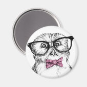 Nerdy owlet magneet (Voorkant / Achterkant)