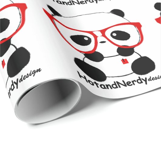 Nerdy Panda Cadeaupapier (Rol Hoek)