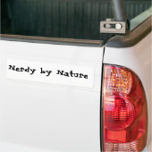 Nerdy per Natuur Bumpersticker (Op Truck)
