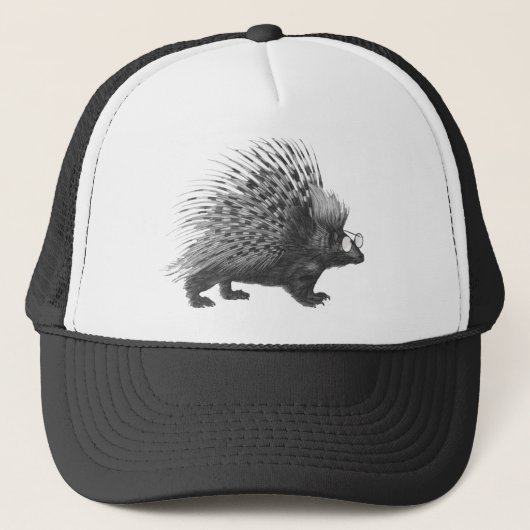 Nerdy Porcupine Trucker Pet (Voorkant)