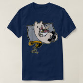 Nerdy Ramen Eating Gamer Cat Game Paused  T-shirt (Design voorkant)