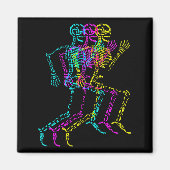 Nerdy Skeleton Bones Labeled Funny Halloween Human Magneet (Voorkant)