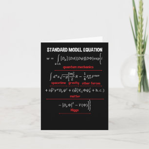 Nerdy Standaard Model Vergelijking – Gift voor Nat Kaart