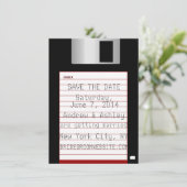 Nerdy Trouw Save The Date Floppy Disk (Staand voorkant)