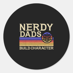 Nerdy Vader Rpg Gamen D20 Tafel Games Grappig Rpg  Ronde Sticker