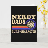 Nerdy Vader Rpg Gamen D20 Tafel Top Games Grappig Kaart (Gele Bloem)
