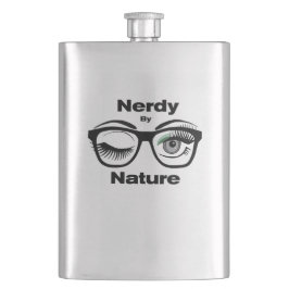 Nerdy van Natuur Funny Geek Design met bril Flacon