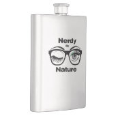 Nerdy van Natuur Funny Geek Design met bril Flacon (Rechts)