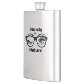 Nerdy van Natuur Funny Geek Design met bril Flacon (Links)