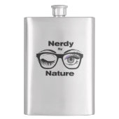 Nerdy van Natuur Funny Geek Design met bril Flacon (Voorkant)