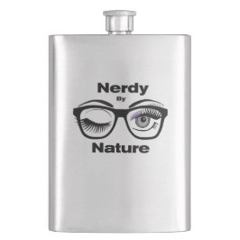 Nerdy van Natuur Funny Geek Design met bril Flacon