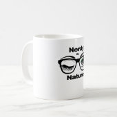 Nerdy van Natuur Funny Geek Design met bril Koffiemok (Voorkant links)
