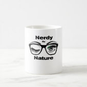 Nerdy van Natuur Funny Geek Design met bril Koffiemok (Center)