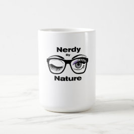 Nerdy van Natuur Funny Geek Design met bril Magische Mok