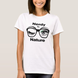 Nerdy van Natuur Funny Geek Design met bril T-shirt