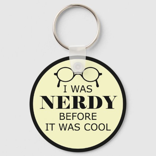Nerdy voor het koud was Sleutelhanger (Voorkant)
