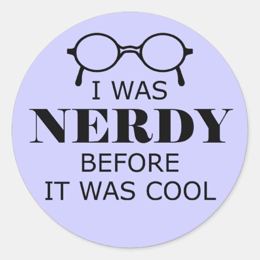 Nerdy voor het koud was Stickers (Voorkant)