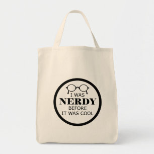 Nerdy voor het was Cool Bag Tote Bag