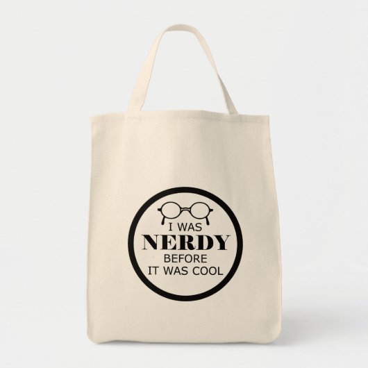 Nerdy voor het was Cool Bag Tote Bag (Voorkant)