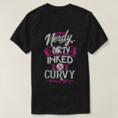Nerdy vuil, geïnkt en krullend T-shirt (Design voorkant)