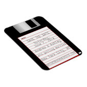 Nerdy Wedding Save the Date Floppy Disk Magneet (Rechterzijde)