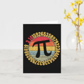Nerdy Wiskunde Pi Symbol Mathlete Kaart (Gele Bloem)