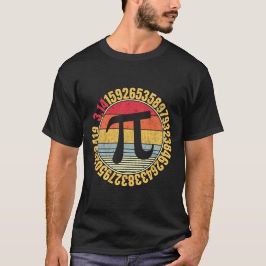 Nerdy Wiskunde Pi Symbol Mathlete T-shirt (Voorkant)