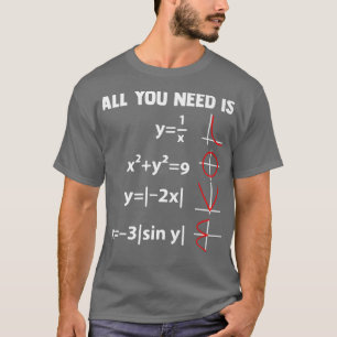 Nerdy Wiskunde vergelijking wiskunde wetenschappen T-shirt