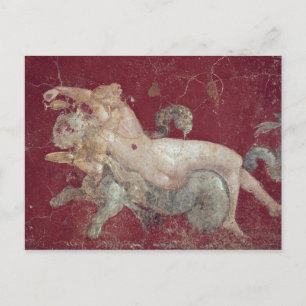 Nereid astride a zee tijger, uit Stabiae Briefkaart