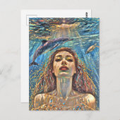 "Nerena" onder stille wateren Briefkaart (Voorkant / Achterkant)