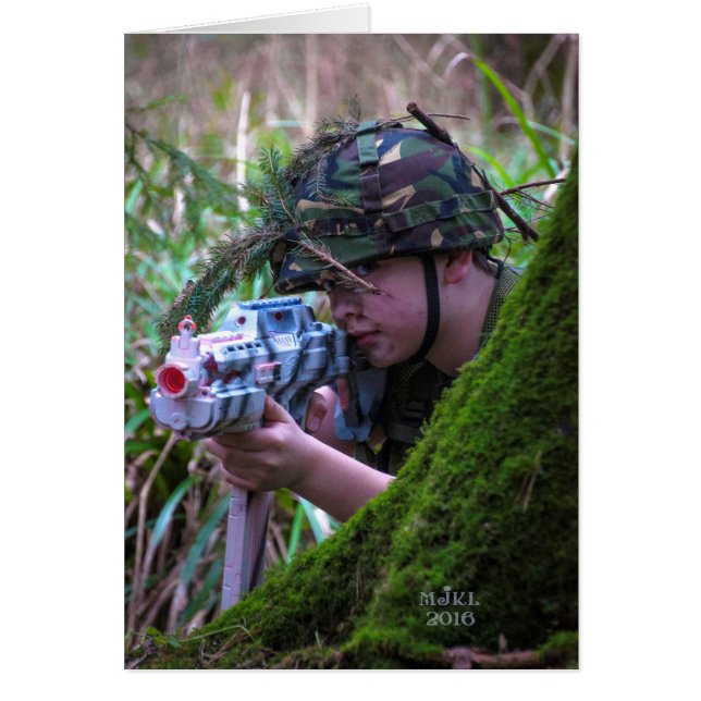 Nerf Boy kaart. (Voorkant)