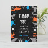 Nerf verjaardagdank u kaart pistool water dart oor (Staand voorkant)