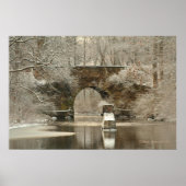 Nergens Bridge op Canvas Poster (Voorkant)