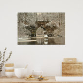 Nergens Bridge op Canvas Poster (Keuken)