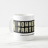 "Nergens in het bijzonder" koffie-Mok Koffiemok (Voorkant links)