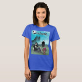 Nergens klassiek design-vrouwtje t-shirt (Voorkant volledig)