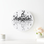 Nergens, maar een Muzieknoten wandklok (Huis)