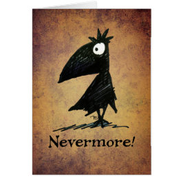 Nergens meer! Funny Black Crow Edgar Allen Poe
