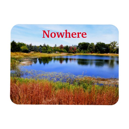 Nergens, USA Magnet Magneet (Horizontaal)