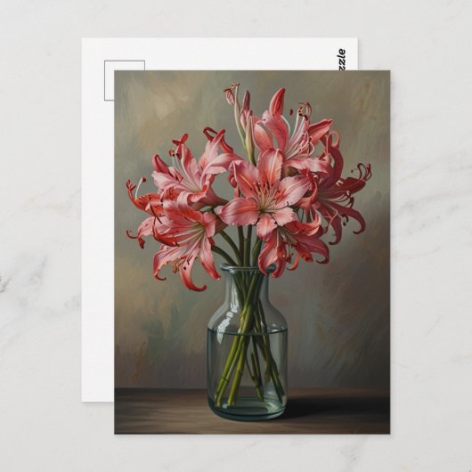 Nerinesbloemen Briefkaart (Voorkant / Achterkant)