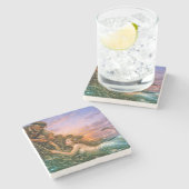 Nerithea and the Moral Catch - Fisherman’s Dilemma Stenen Onderzetter (Zijkant)