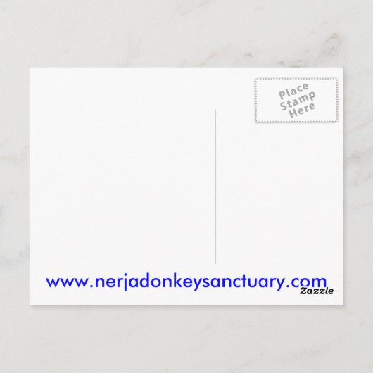 Nerja Donkey Sanctuary Briefkaart (Achterkant)