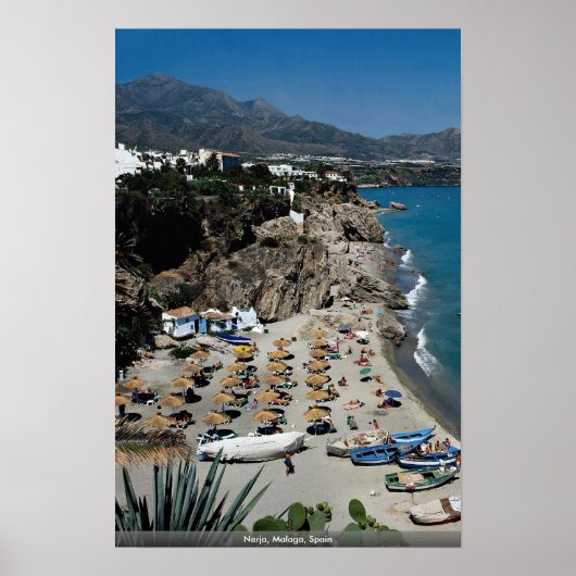 Nerja, Malaga, Spanje Poster (Voorkant)