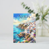 Nerja Spanje Briefkaart (Staand voorkant)