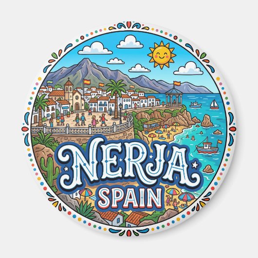 Nerja, Spanje Magneet (Voorkant)