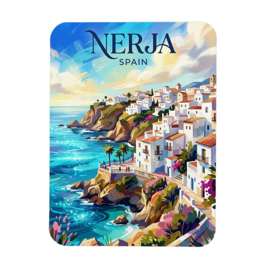 Nerja Spanje Magneet (Verticaal)