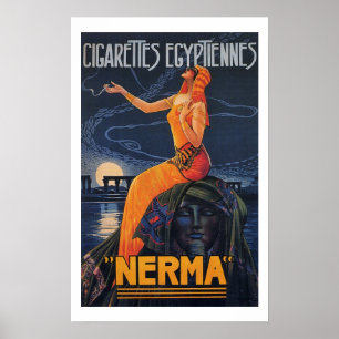 NERMA Cigaretes Egyptenaren Poster